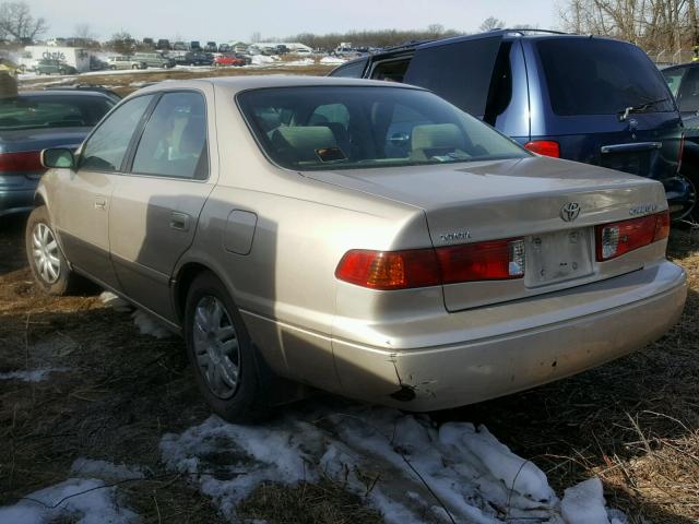 4T1BG22K81U824249 - 2001 TOYOTA CAMRY CE GOLD photo 3