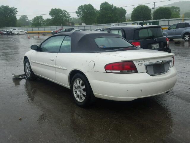 1C3EL75R55N640426 - 2005 CHRYSLER SEBRING GT WHITE photo 3