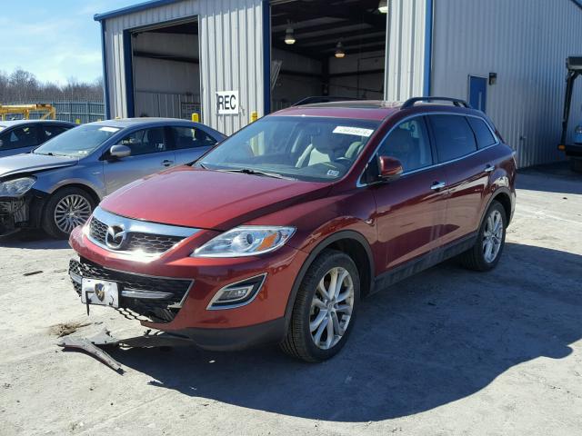 JM3TB3DV1C0344186 - 2012 MAZDA CX-9 BURGUNDY photo 2