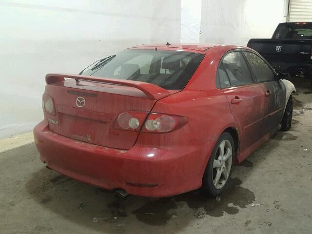 1YVHP84C855M45317 - 2005 MAZDA 6 I RED photo 4