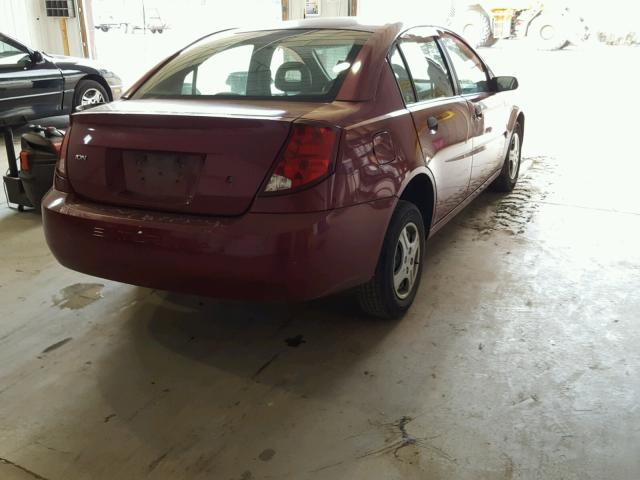 1G8AG52F64Z134036 - 2004 SATURN ION LEVEL RED photo 4