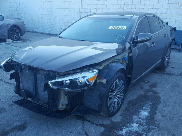 KNALN4D75E5162632 - 2014 KIA CADENZA PR BROWN photo 2