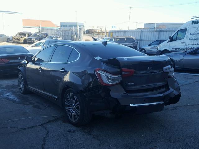 KNALN4D75E5162632 - 2014 KIA CADENZA PR BROWN photo 3