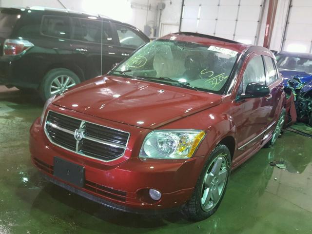 1B3HE78K47D133206 - 2007 DODGE CALIBER R/ BURGUNDY photo 2