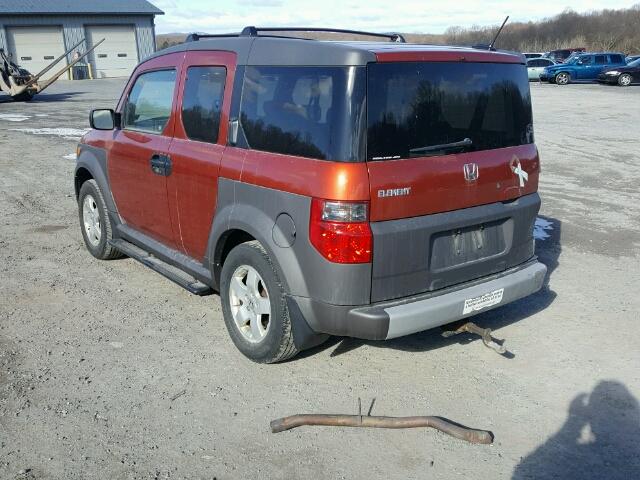 5J6YH28685L012476 - 2005 HONDA ELEMENT EX ORANGE photo 3