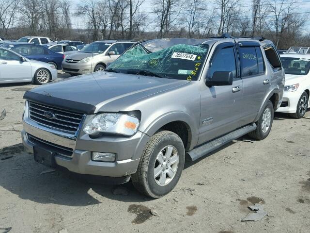 1FMEU73E28UA67998 - 2008 FORD EXPLORER X GRAY photo 2