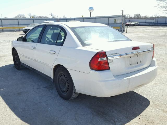 1G1ZS57N37F205912 - 2007 CHEVROLET MALIBU LS WHITE photo 3