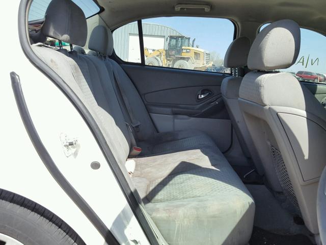 1G1ZS57N37F205912 - 2007 CHEVROLET MALIBU LS WHITE photo 6