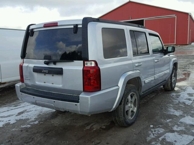 1J4RG4GKXAC153108 - 2010 JEEP COMMANDER SILVER photo 4