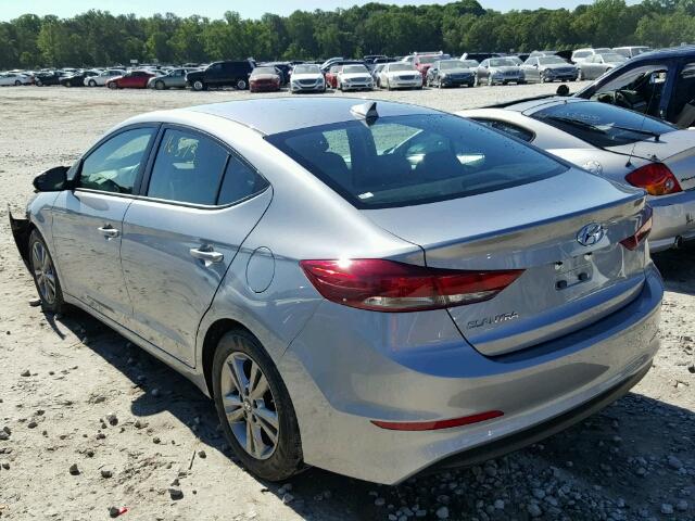 5NPD84LF0HH108652 - 2017 HYUNDAI ELANTRA BLUE photo 3