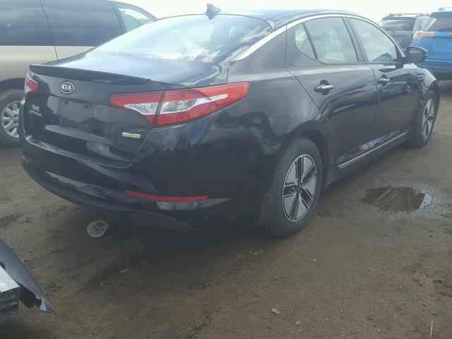 KNAGM4AD6C5010953 - 2012 KIA OPTIMA HYB BLACK photo 4