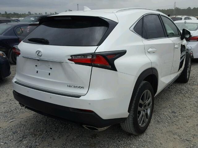 JTJYARBZ2G2034226 - 2016 LEXUS NX 200T WHITE photo 4