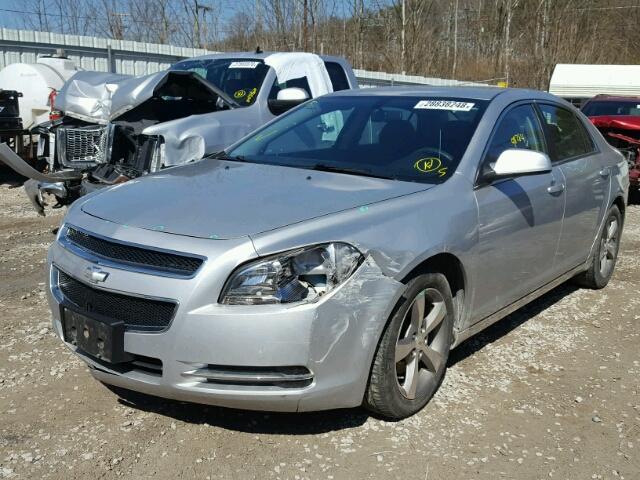 1G1ZC5EUXBF358741 - 2011 CHEVROLET MALIBU 1LT SILVER photo 2