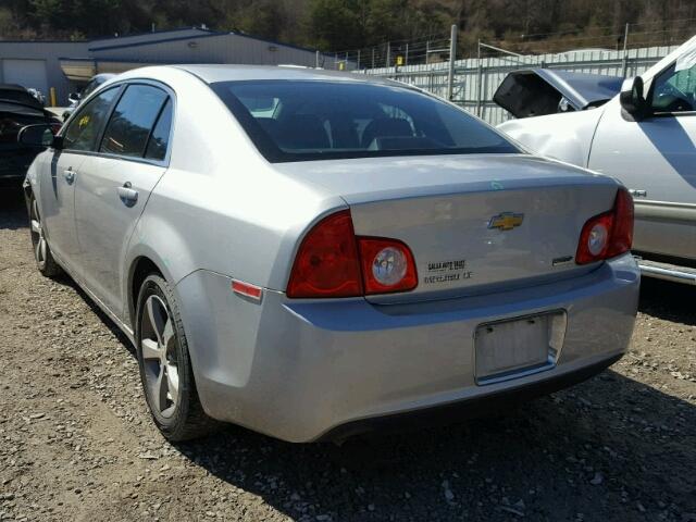 1G1ZC5EUXBF358741 - 2011 CHEVROLET MALIBU 1LT SILVER photo 3