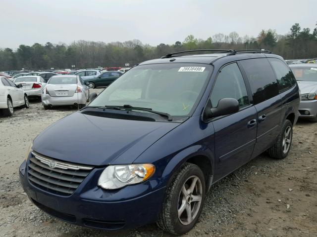 1A4GP44R36B613389 - 2006 CHRYSLER TOWN & COU BLUE photo 2