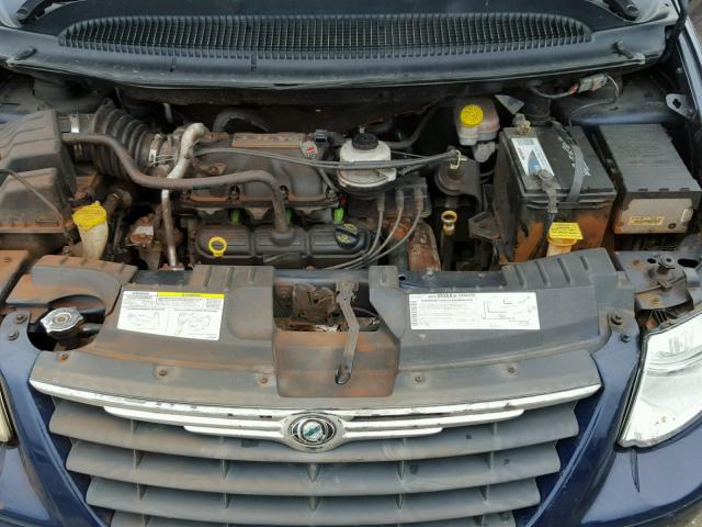 1A4GP44R36B613389 - 2006 CHRYSLER TOWN & COU BLUE photo 7