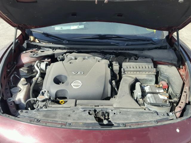 1N4AA5AP0CC829377 - 2012 NISSAN MAXIMA S MAROON photo 7