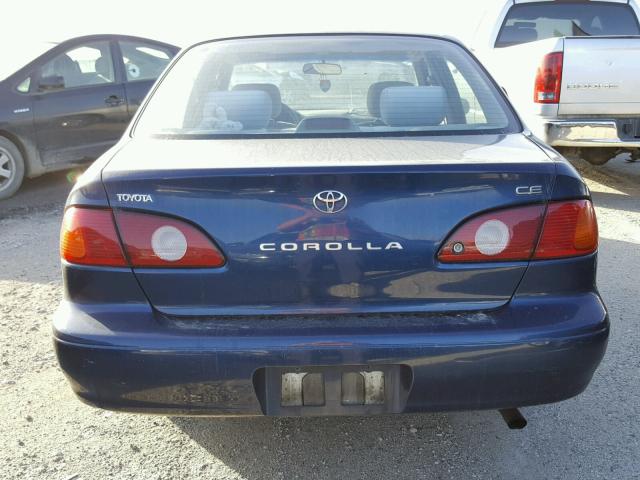 1NXBR12E82Z633897 - 2002 TOYOTA COROLLA CE BLUE photo 9