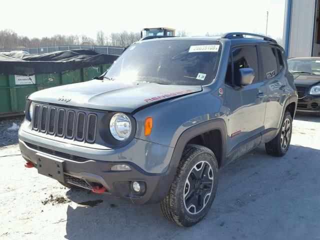 ZACCJBCT5FPB32797 - 2015 JEEP RENEGADE T GRAY photo 2