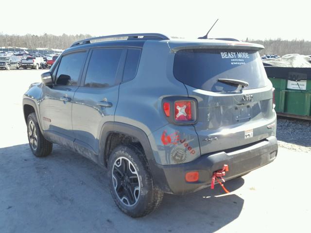 ZACCJBCT5FPB32797 - 2015 JEEP RENEGADE T GRAY photo 3