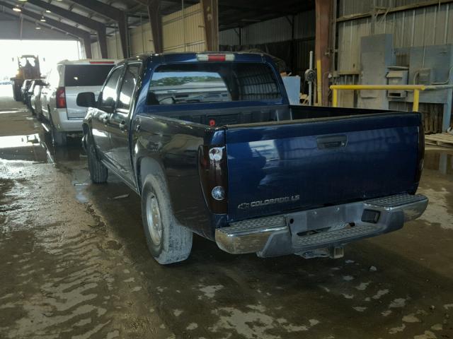 1GCCS136748203455 - 2004 CHEVROLET COLORADO BLUE photo 3