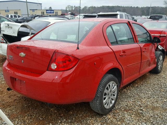 1G1AD5F55A7169523 - 2010 CHEVROLET COBALT 1LT RED photo 4