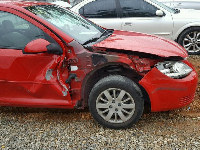 1G1AD5F55A7169523 - 2010 CHEVROLET COBALT 1LT RED photo 9