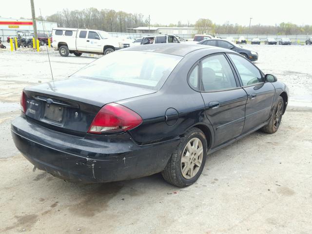 1FAFP53U37A164824 - 2007 FORD TAURUS SE BLACK photo 4