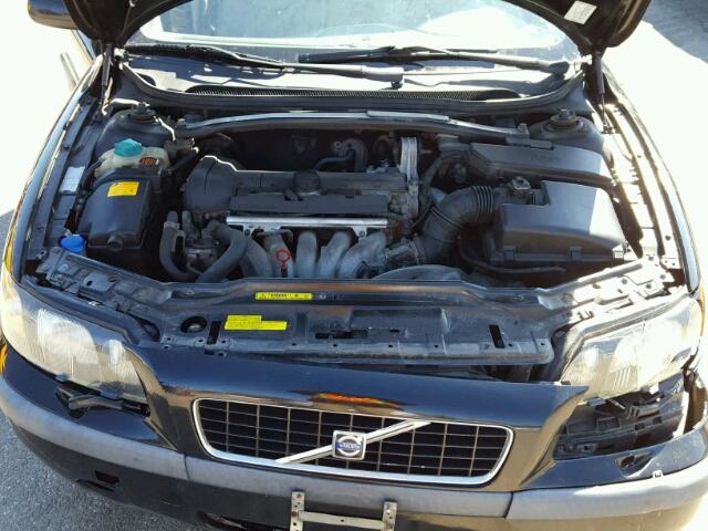 YV1RS61N512002180 - 2001 VOLVO S60 BLACK photo 7