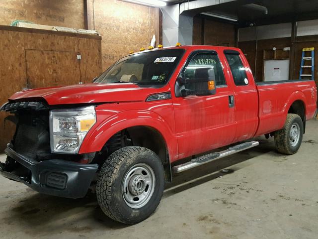 1FT7X2B63CEB59786 - 2012 FORD F250 SUPER RED photo 2