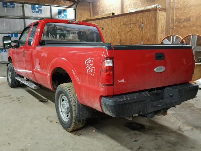 1FT7X2B63CEB59786 - 2012 FORD F250 SUPER RED photo 3