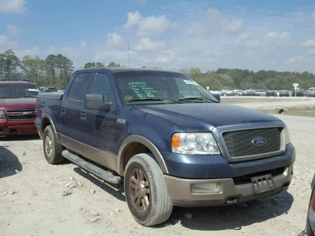 1FTPW14545KC75584 - 2005 FORD F150 SUPER BLUE photo 1