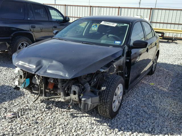 3VW2K7AJXDM265897 - 2013 VOLKSWAGEN JETTA BASE შავი ფოტო 2