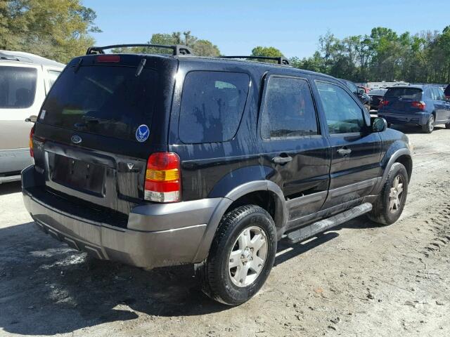 1FMYU03166KA78576 - 2006 FORD ESCAPE XLT BLACK photo 4