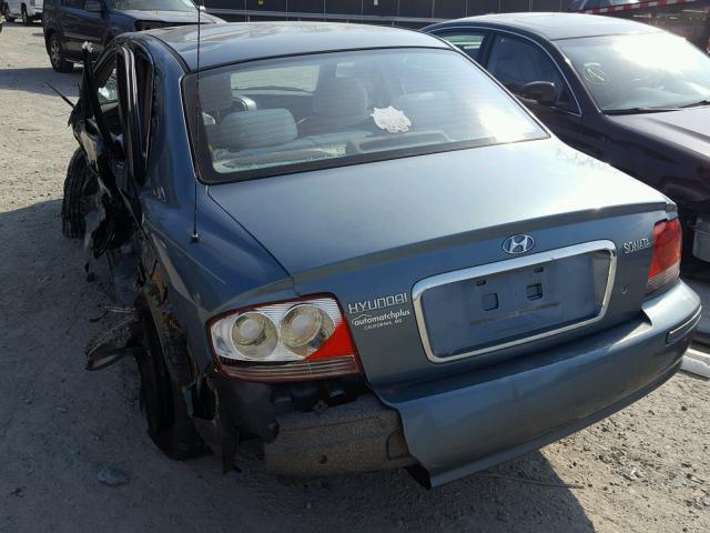 KMHWF25S15A175501 - 2005 HYUNDAI SONATA GL BLUE photo 3