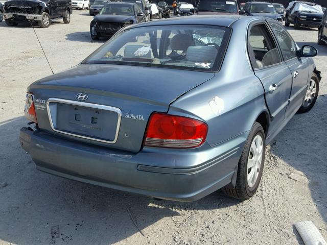 KMHWF25S15A175501 - 2005 HYUNDAI SONATA GL BLUE photo 4