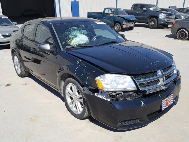 1C3CDZAG0CN254465 - 2012 DODGE AVENGER SE BLACK photo 1