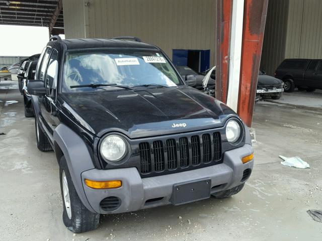 1J4GK48K43W612185 - 2003 JEEP LIBERTY SP BLACK photo 1