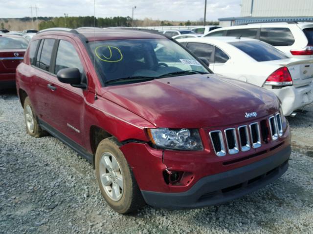 1C4NJCBAXGD649222 - 2016 JEEP COMPASS SP RED photo 1