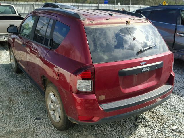 1C4NJCBAXGD649222 - 2016 JEEP COMPASS SP RED photo 3