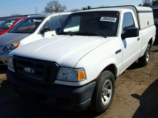 1FTYR10DX7PA53324 - 2007 FORD RANGER WHITE photo 2