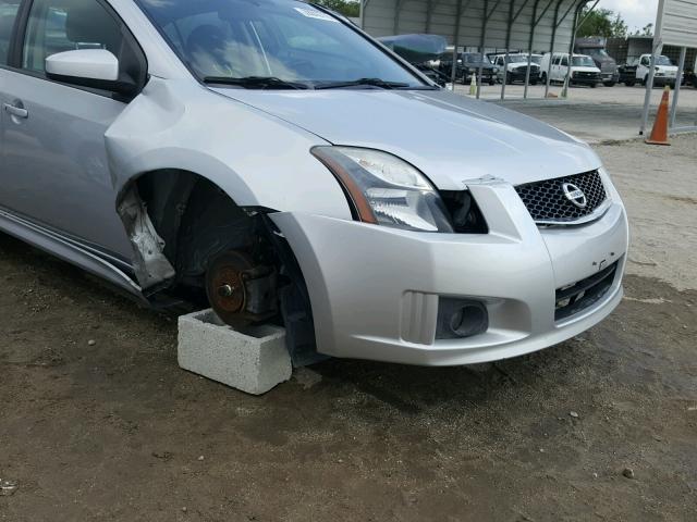 3N1AB6AP5CL682266 - 2012 NISSAN SENTRA 2.0 SILVER photo 9