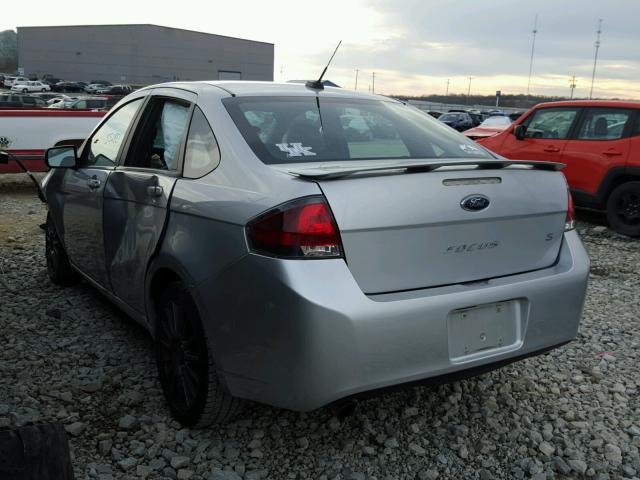 1FAHP3GN2BW147007 - 2011 FORD FOCUS SES SILVER photo 3