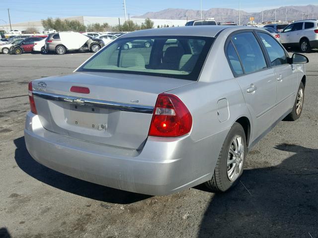 1G1ZS58F07F175968 - 2007 CHEVROLET MALIBU LS SILVER photo 4