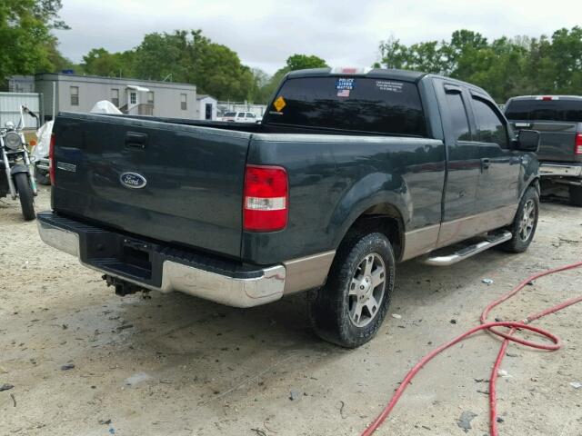 1FTPX12544NB74901 - 2004 FORD F150 GREEN photo 4