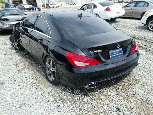 WDDSJ4EB2EN056769 - 2014 MERCEDES-BENZ CLA 250 BLACK photo 3