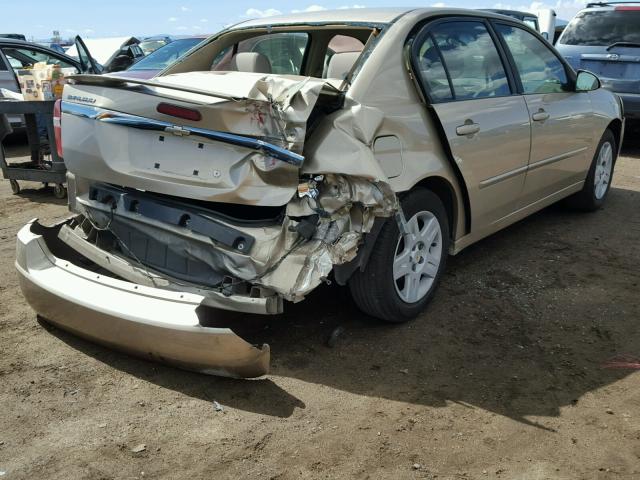 1G1ZT58N18F131175 - 2008 CHEVROLET MALIBU LT GOLD photo 4
