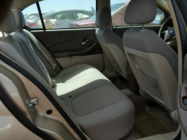 1G1ZT58N18F131175 - 2008 CHEVROLET MALIBU LT GOLD photo 6