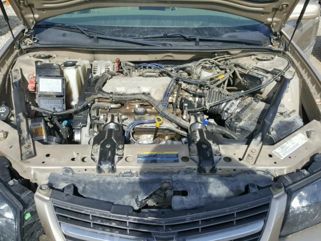 2G1WF52E849355579 - 2004 CHEVROLET IMPALA GOLD photo 7