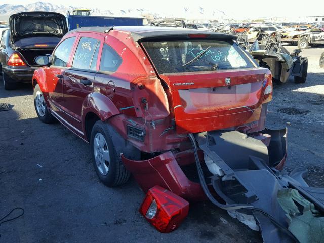 1B3HB28B28D582509 - 2008 DODGE CALIBER RED photo 3